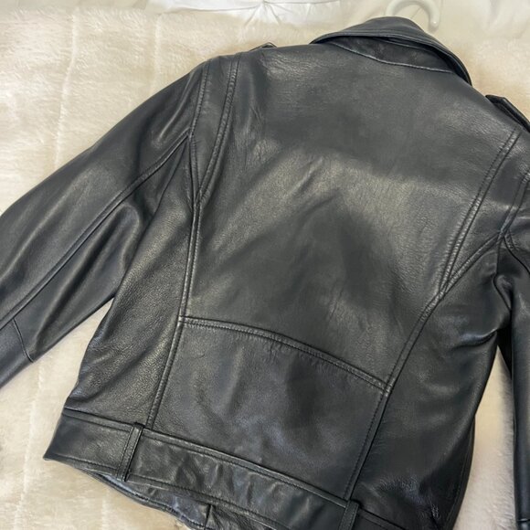 Zara Genuine Sheep Leather Jacket - Size S - Picture 2 of 3